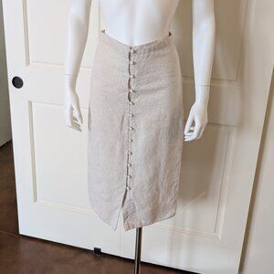 Reformation Size 2 Linen Skirt Fits 25/26 Waist - Grannycore